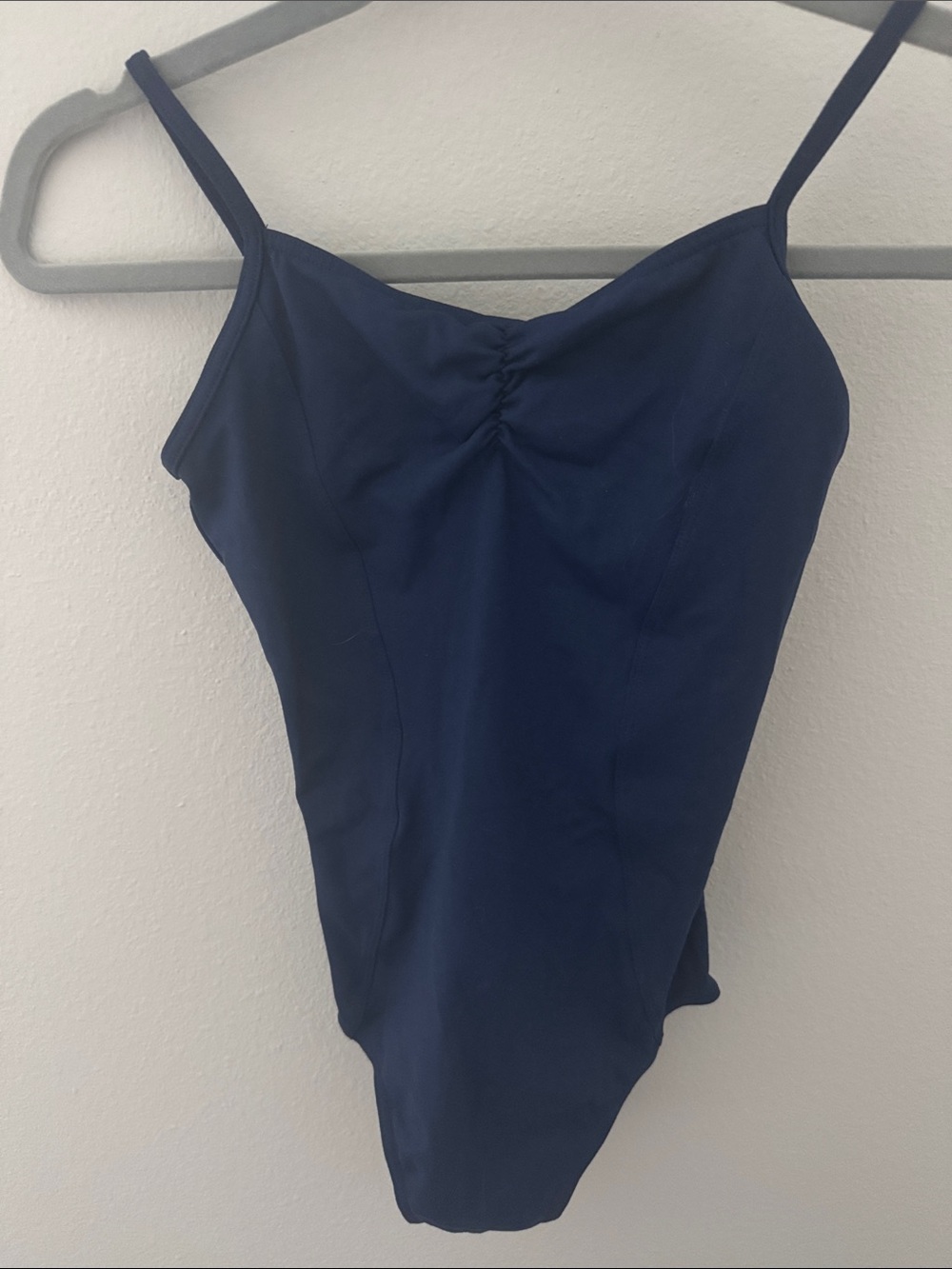 Mirella Navy Blue Women's leotard with scrunch bust